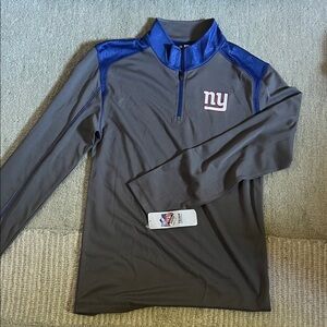 NFL Gray and Blue Quarter-Zip Sweatshirt